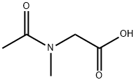 2-[Acetyl(methyl)amino]acetic acid 化学構造式