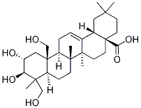 2alpha,19alpha,23-Trihydroxyoleanolic acid Struktur