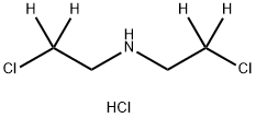 Bis(2-chloroethyl)amine-d4 Hydrochloride Structure