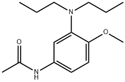 3-(N,N-二丙基)氨基-4-甲氧基乙酰苯胺 结构式