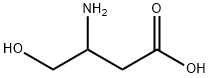 3-アミノ-4-ヒドロキシ酪酸 化学構造式