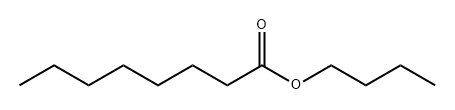 n-オクタン酸ブチル 化学構造式
