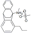 methyl(propyl-9,10-ethano-9(10H)-anthryl)ammonium methanesulphonate Struktur