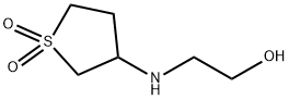 2-[(1,1-ジオキシドテトラヒドロ-3-チエニル)アミノ]エタノール 化学構造式
