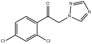 (2,4-二氯苯基)-2-(1H-1,2,4-三氮唑-1-基)-1-乙酮, 58905-16-1, 结构式