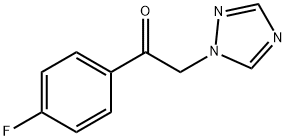 4'-フルオロ-α-(1H-1,2,4-トリアゾール-1-イル)アセトフェノン 化学構造式