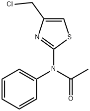 N-[4-(CHLOROMETHYL)-1,3-THIAZOL-2-YL]-N-PHENYLACETAMIDE Structure