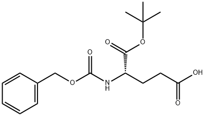 N-カルボベンゾキシ-L-グルタミン酸1-tert-ブチル 化学構造式