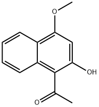 1-Acetyl-4-methoxy-2-naphthol Struktur