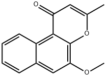5-Methoxy-3-methyl-1H-naphtho[2,1-b]pyran-1-one 结构式