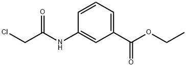 3-[(クロロアセチル)アミノ]安息香酸エチル 化学構造式