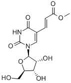 (E)-5-(2-CARBOMETHOXYVINYL)URIDINE Structure