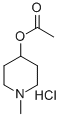 1-METHYLPIPERIDINYL ACETATE, HYDROCHLORIDE Structure