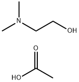 N,N-DIMETHYL(2-HYDROXYETHYL)AMMONIUM ACETATE 结构式