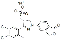 sodium 3-(4,5-dichloro-o-tolyl)-1-(1,3-dihydro-1-oxo-5-isobenzofuranyl)-4,5-dihydro-1H-pyrazole-4-methanesulphonate  Structure