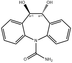 rac trans-10,11-Dihydro-10,11-dihydroxy Carbamazepine Struktur