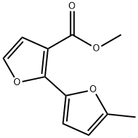 5'-Methyl-(2,2'-bifuran)-3-carboxylic acid methyl ester,5896-31-1,结构式