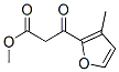 3-(3-Methylfuran-2-yl)-3-oxopropionic acid methyl ester Structure