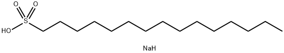 十五烷磺酸钠盐,5896-54-8,结构式