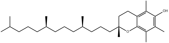 D-α-トコフェロール 化学構造式