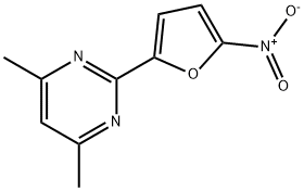 4,6-DIMETHYL-2-(5-NITRO-2-FURYL)PYRIMIDINE Structure