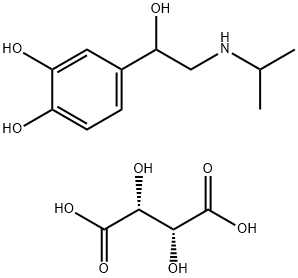 (±)-(isopropyl)(beta,3,4-trihydroxyphenethyl)ammonium [R-(R*,R*)]-hydrogen tartrate|异丙肾上腺素酒石酸氢盐