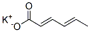 Potassium sorbate  Structure