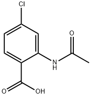 2-乙酰氨基-4-氯苯甲酸 结构式