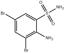 2-AMINO-3,5-DIBROMOBENZENESULFONAMIDE Struktur