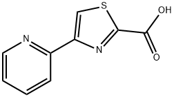 4-(吡啶-2-基)噻唑-2-羧酸, 59020-45-0, 结构式