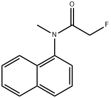 N-メチル-N-(1-ナフチル)-2-フルオロアセトアミド 化学構造式