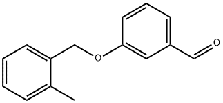 3-[(2-メチルベンジル)オキシ]ベンズアルデヒド 化学構造式
