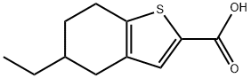 5-乙基-4,5,6,7-四氢-1-苯并噻吩-2-羧酸,590355-40-1,结构式