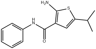 2-氨基-5-异丙基-N-苯基噻吩-3-甲酰胺,590355-48-9,结构式