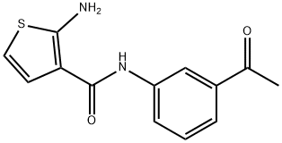2-氨基-N-(3-乙酰苯基)噻吩-3-甲酰胺,590356-75-5,结构式