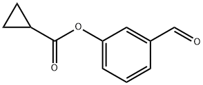 3-甲酰基苯基环丙烷羧酸酯 结构式