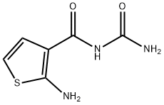 2-amino-N-(aminocarbonyl)thiophene-3-carboxamide(SALTDATA: FREE) Struktur