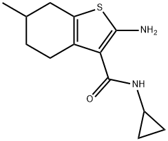 Benzo[b]thiophene-3-carboxamide, 2-amino-N-cyclopropyl-4,5,6,7-tetrahydro- Struktur