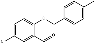 5-CHLORO-2-[(4-METHYLBENZYL)OXY]BENZALDEHYDE Structure