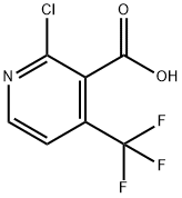 2-CHLORO-4-(TRIFLUOROMETHYL)NICOTINIC ACID Struktur