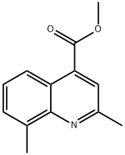 4-Quinolinecarboxylicacid,2,8-dimethyl-,methylester(9CI),590376-55-9,结构式