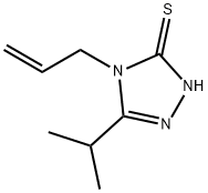 4-アリル-5-イソプロピル-4H-1,2,4-トリアゾール-3-チオール 化学構造式
