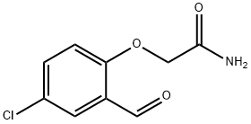 2-(4-氯-2-甲酰基苯氧基)乙酰胺,590376-72-0,结构式