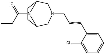 3-[3-(o-Chlorophenyl)allyl]-8-propionyl-3,8-diazabicyclo[3.2.1]octane Structure