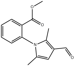 Benzoic acid, 2-(3-formyl-2,5-dimethyl-1H-pyrrol-1-yl)-, methyl ester (9CI)