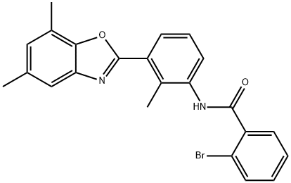 590395-78-1 Benzamide, 2-bromo-N-[3-(5,7-dimethyl-2-benzoxazolyl)-2-methylphenyl]- (9CI)