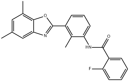 590395-93-0 Benzamide, N-[3-(5,7-dimethyl-2-benzoxazolyl)-2-methylphenyl]-2-fluoro- (9CI)