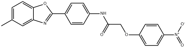 Acetamide, N-[4-(5-methyl-2-benzoxazolyl)phenyl]-2-(4-nitrophenoxy)- (9CI),590396-08-0,结构式
