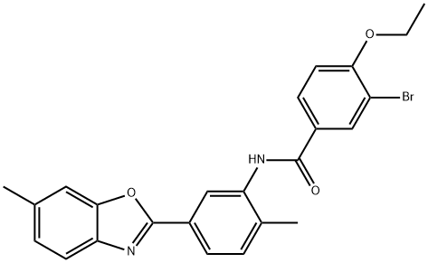Benzamide, 3-bromo-4-ethoxy-N-[2-methyl-5-(6-methyl-2-benzoxazolyl)phenyl]- (9CI)|