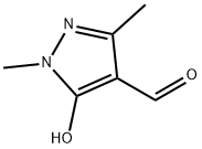 1H-Pyrazole-4-carboxaldehyde, 5-hydroxy-1,3-dimethyl- (9CI),590410-65-4,结构式